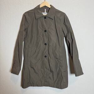 Women's‎ Columbia Brown Button Front Rain Coat Size M